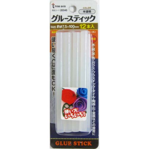 THREEAXIS グルースティック 半透明12本組 20340