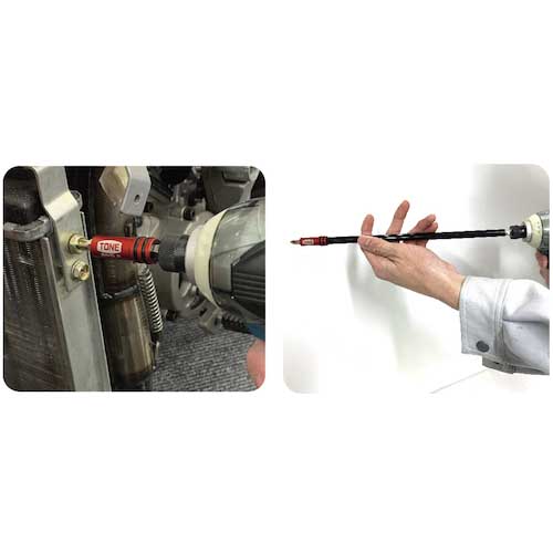TONE 電動ドリル用ビットホルダー 差込角6.35mm 全長150mm 2BHA-150