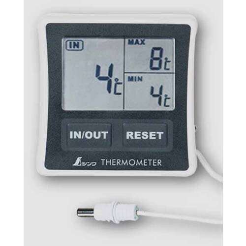 シンワ 冷蔵庫用デジタル温度計A最高最低/隔測式 73042