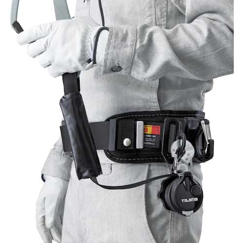 タジマ 胴ベルト用 VR150 L1 スチールベルトLセット B1SLVR-L1BK