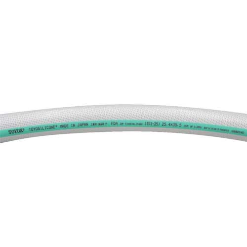 TOYOX 耐熱・食品用耐圧ホース トヨシリコーンホース 内径15.9mm×外径24mm 長さ10m TSI-15-10