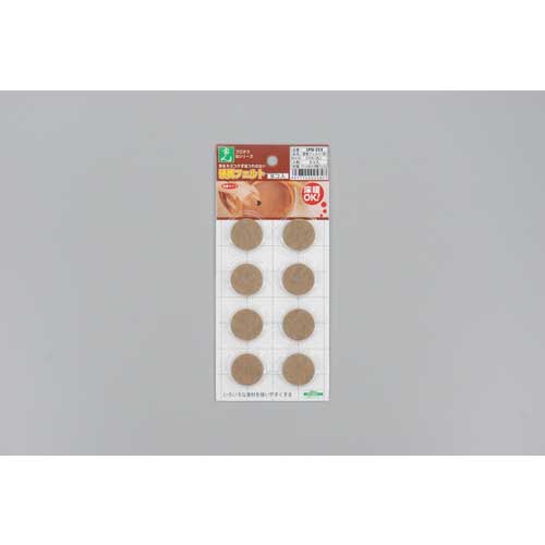 光 硬質フェルト ブラウン 25mm丸 LPQ-252