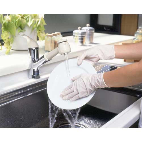 SHOWA 天然ゴム使い捨て手袋 ナイスハンドきれいな手つかいきりグローブ 天然ゴム 100枚入 Lサイズ NHKTTGNR-L100P