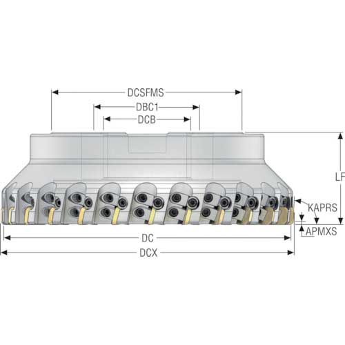 【廃番】セコ フライス 仕上げ用フェイスミル R220.30ー12 R220.30-8160-12ST