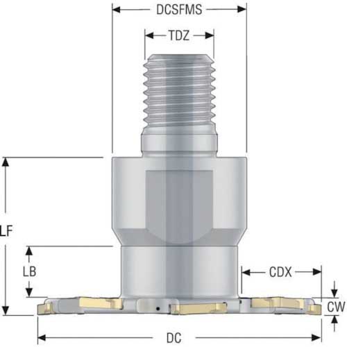 セコ フライス サイドカッタ335.19用インサート SNHQ12045・ F40M ( SNHQ1204520TR4-M07 F40M ) (10個セット)