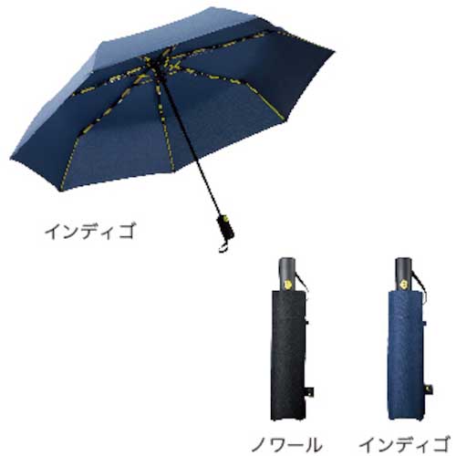【廃番】mabu 高強度折りたたみ傘ストレングスミニAUTO EVO インディゴ SMV-41222