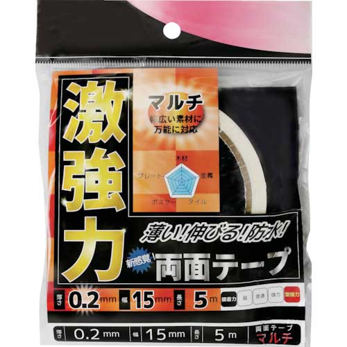 WAKI 激強力両面テープ マルチ 15MM×5M WKG009