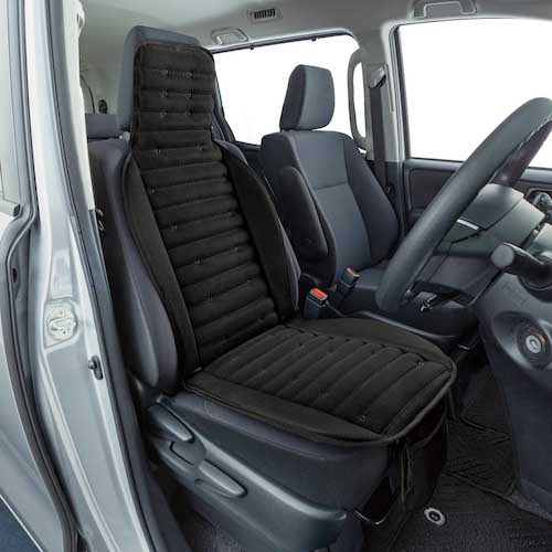 【廃番】ボンフォーム 送風クッション クールジェットUSBダブル(ハイバック) BK 54650708