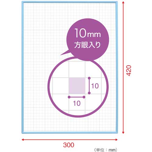 マグエックス アプライホワイトボード MAWB-3042B-Y