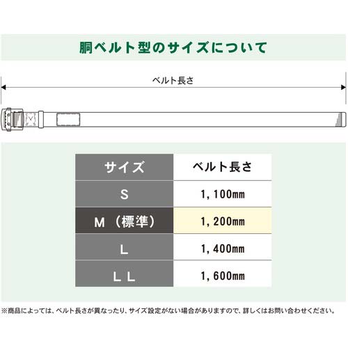 藤井電工 ツヨロン 胴ベルトのみ アルミスライドバックル 黒 Mサイズ 幅50MM×長さ1200MM TUB-NS5N-BLK-M-BP