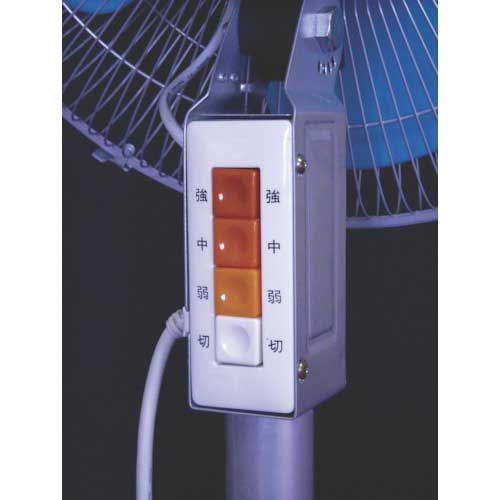 NICHIDO 工場扇 開放式 アース付ポッキンプラグ仕様 三脚折りたたみ式 KO-450E