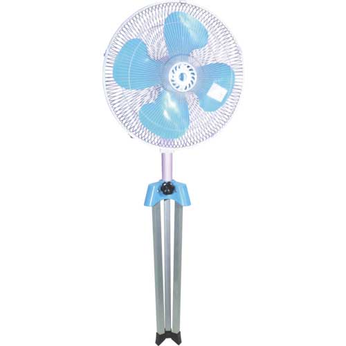 【廃番】NICHIDO 工場扇 密閉型(防塵型) アース付ポッキンプラグ仕様 三脚折りたたみ式 KO-C450E