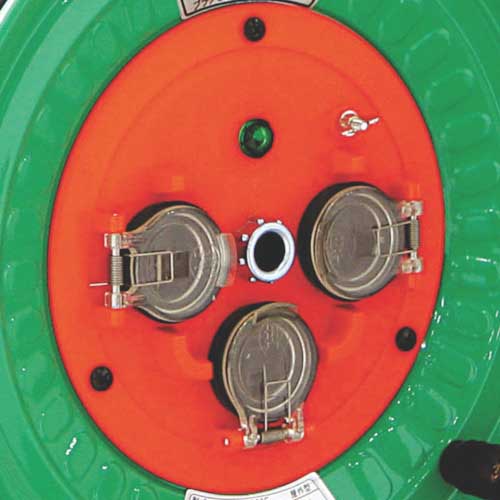 NICHIDO 電工ドラム 防雨防塵型100Vドラム アース付 30m SVCT 3.5×3 NW-E33F