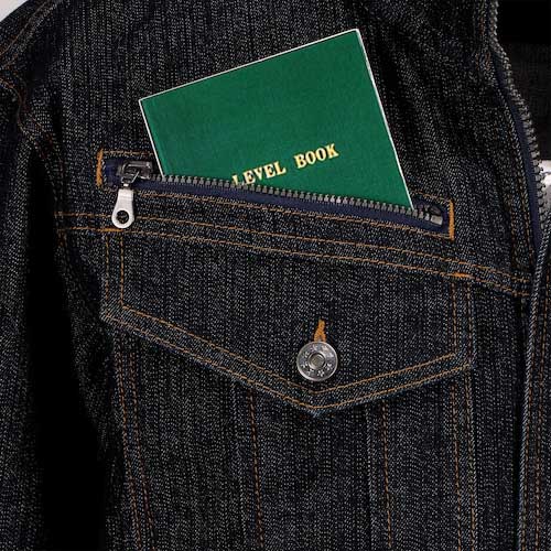 カジメイク 6820 激ラクデニムブルゾン ブラック LL 6820-91-LL