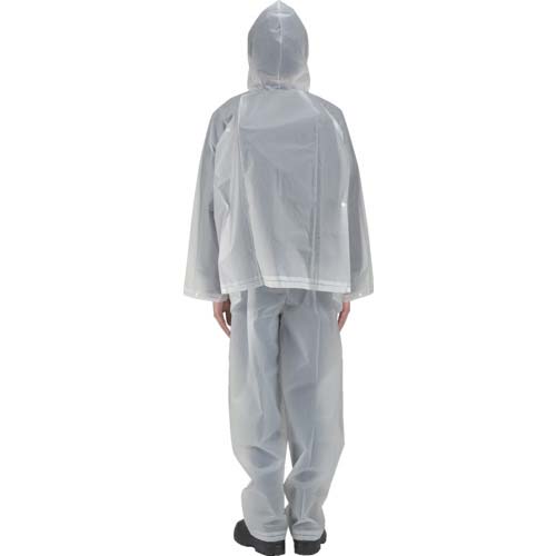 カジメイク EVAレインスーツ(マチ付リュックサック) クリア LL 1560-90-LL