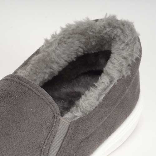 【廃番】カジメイク 裏ボアスリッポンシューズ ブラック L 6460-91-L