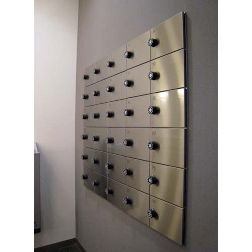 ダイケン パーソナルボックス(2段、奥行240mm) ステンレス製 静音ダイヤル錠 PLB240-2D 送料無料 ダイケン パーソナルボックス（２段、奥行２４０mm