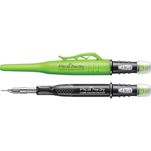 ピカマーカー 建築用シャープペンシル“Fine Dry” 丸芯0.9mm 黒HB 7070