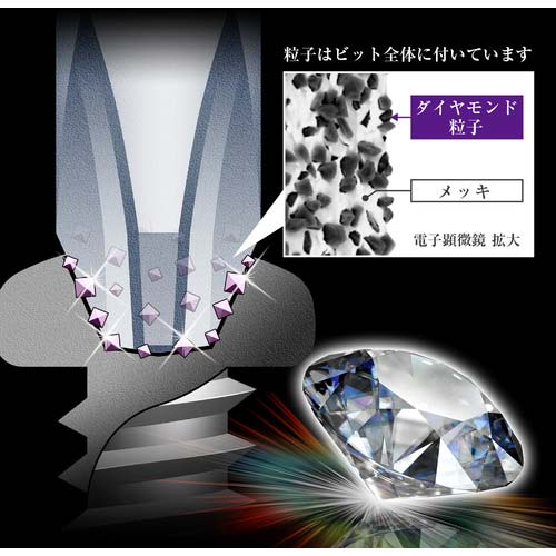 アネックス ダイヤモンド龍靭ビット 1本組 スリムタイプ +2×110 ADRS-2110