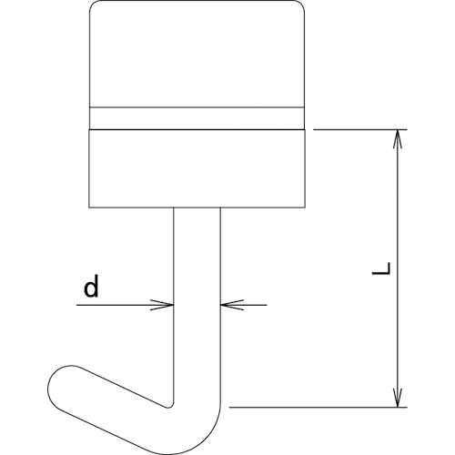 DAIDOHANT ワンタッチプラフック 白 25MM 100入り 00032448