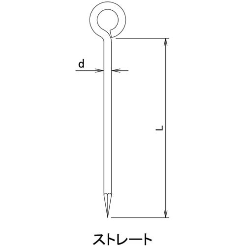 DAIDOHANT ロープ止め 丸型 9×900 (ユニクロ) 10102235