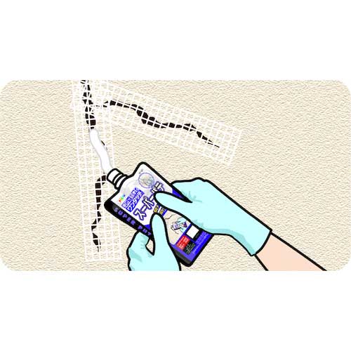 アサヒペン ワンタッチ スーパーパテ 200ML W101ホワイト 313164