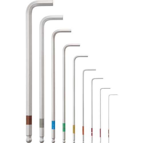 BONDHUS ハイトルク・ボールポイント・L―レンチセット ハンドル付 セット9本組(1.5-10mm) No.39099 BLX9MBB