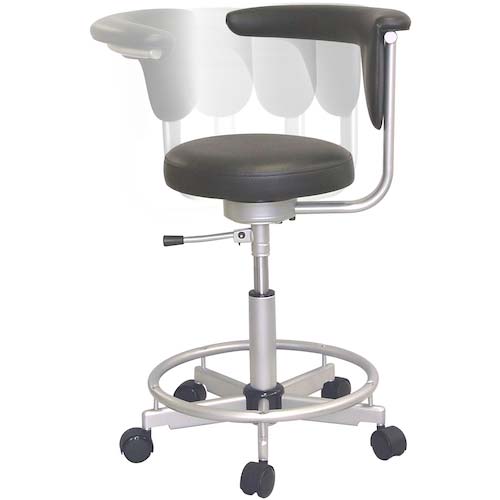 東洋工芸 ワーキングスツール(リング付き)ブラック CM-117-VBK