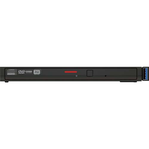 BUFFALO USB3.2(Gen1)対応 ポータブルDVDドライブ 書込ソフト添付 ブラック DVSM-PTCV8U3-BKB