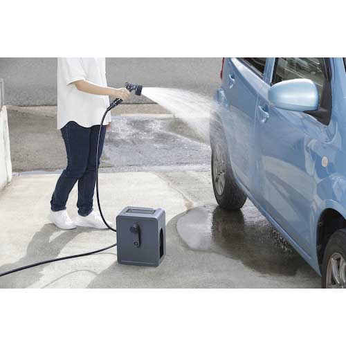 アイリスオーヤマ 292685 フルカバーコンパクトホースリール15m ダークグレー FCH-15M-DH