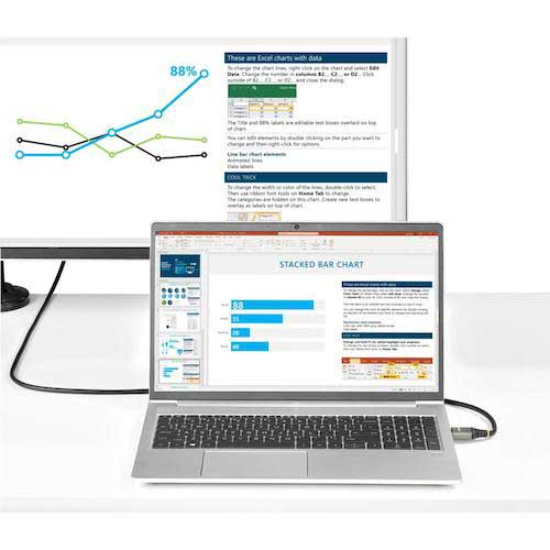 StarTech HDMI 2.1ケーブル/5m/8K60Hz/UHS HDMI認証/グレー&ブラック HDMM21V5M