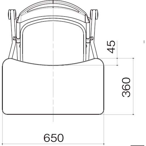 アイリスオーヤマ ネスティングチェア 大型メモ台 グレー LTS-4N-WMD2-F-GR
