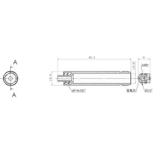 【廃番】ICOMES 電動ディスペンサーTofutty細目シリンジタイプ専用 細目クリアシリンジ、プランジャ各20入セット MSIC17-01-T