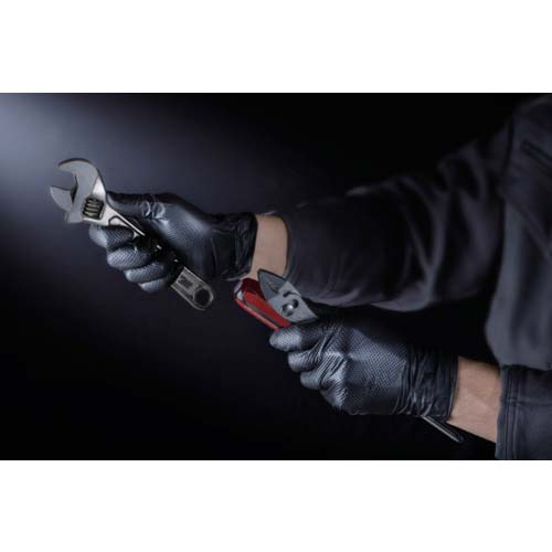 バリアローブ ニトリルグローブIGAブラック パウダーフリーL(50枚入) NO.2190L