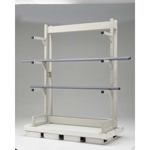 TRUSCO ボルトレス長尺保管棚M3 単式基本1200X450XH2100 4段 VRM37454