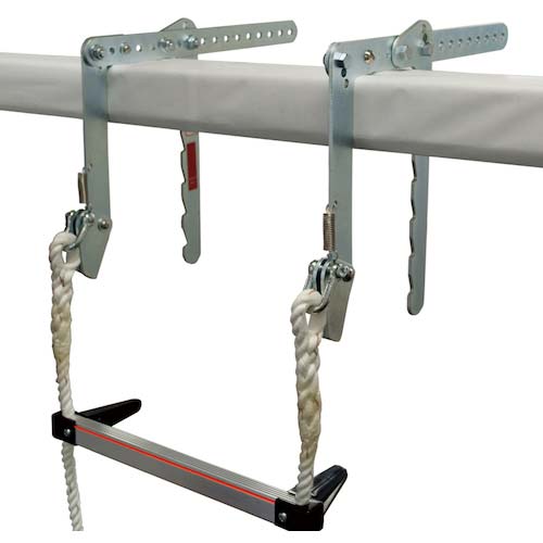 ハセガワ 蛍光避難はしご 3階用 8.5m(窓枠用フック付き)(30159) APC-8.5