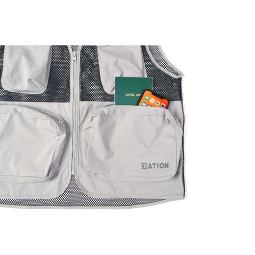 カジメイク 作業ベスト 8901 シールドソルジャーメッシュベスト ブラック M 8901-91-M