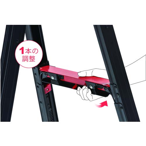 アルインコ 伸縮脚付専用脚立 GAUDI-X(ガウディ)300CM 最大使用質量100KG GUD300X