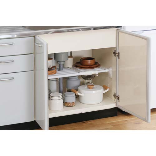 アイリスオーヤマ 202320 超強力伸縮ワイド棚 ホワイト H-J-W110R-W