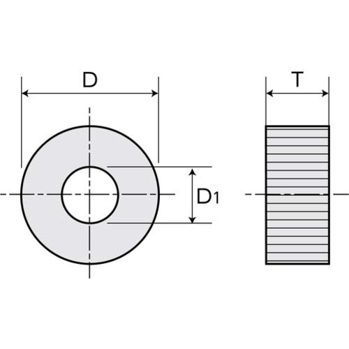 SUPER 転造小径加工用ローレット駒 平目 細目 ピッチ:0.5 外径A:12 KNPF0.5