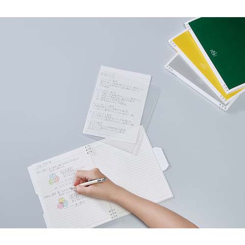 KING JIM ダブルリングノート テフレーヌ フラップ A5変形 グレー 9804TE-GY