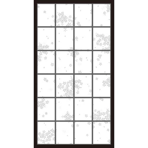 アサヒペン UVカット超強プラスチック障子紙 94CMX3.6M 6863 桜花 132086