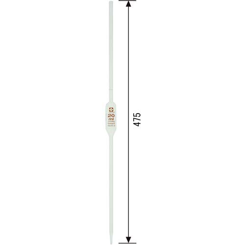 SIBATA ホールピペット カスタムA 20mL 021410-20A