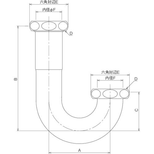 KAKUDAI トラップU管 0434-32