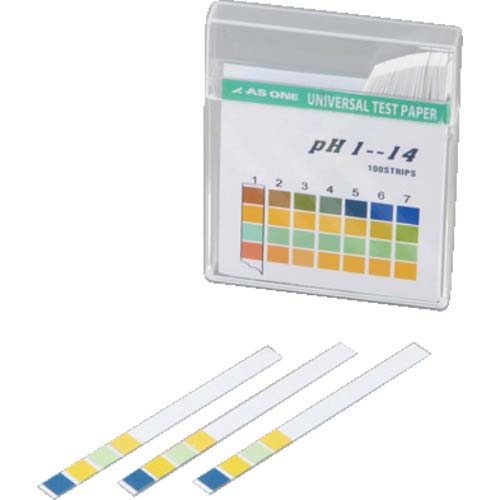 AS pH試験紙 スティックpH5.5-9.0 (100枚入) 1-1267-05