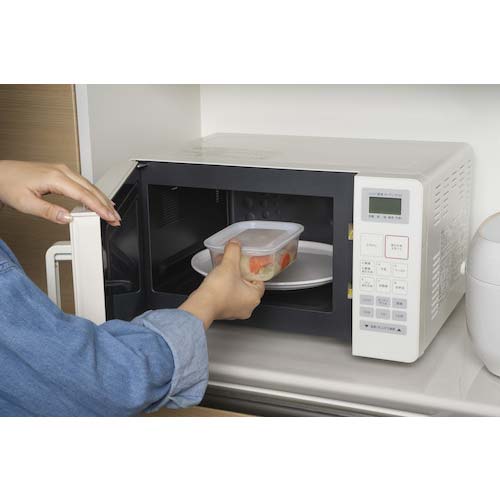 inomata 楽ちんパック 角型400ml 2個組クリアーホワイト 1834-CW