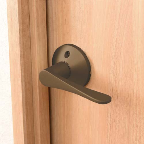 ECLE リフォーム用レバーハンドル錠 空錠(通路用) アンバー色 7010162