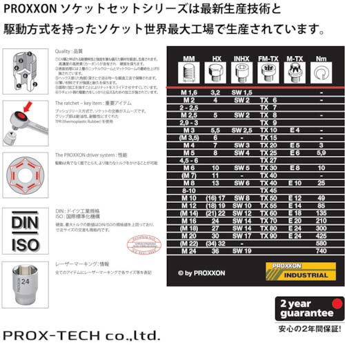 PROXXON ヘックスビットソケット1/4 2mm 83744
