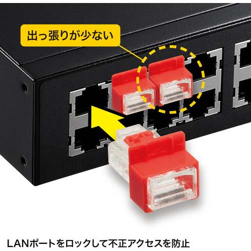 SANWA RJ-45プラグロック ADT-RJ45LOCK