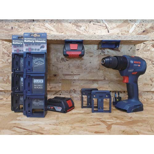 ステルスマウント バッテリーマウントボッシュ18V用(6個入り)ブラック BM-BO18-6